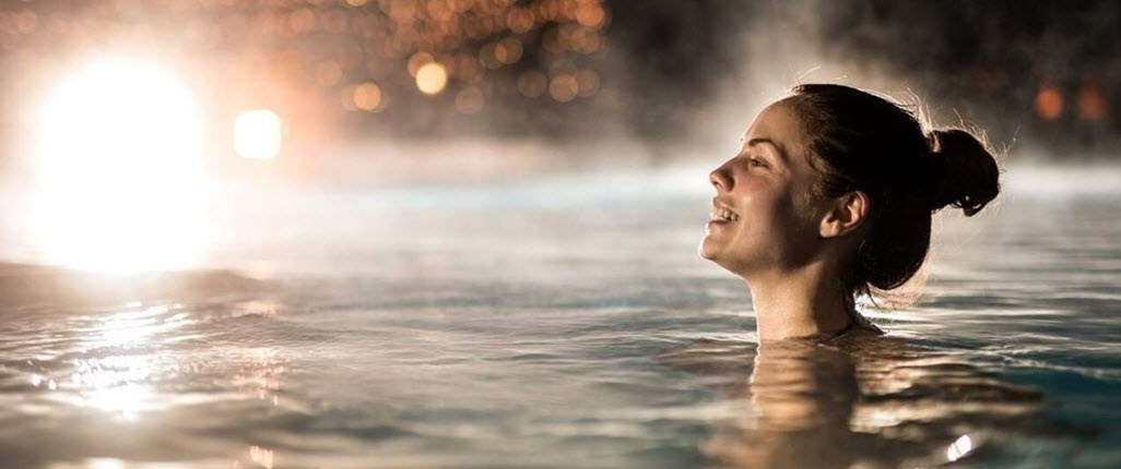 Girl taking bath