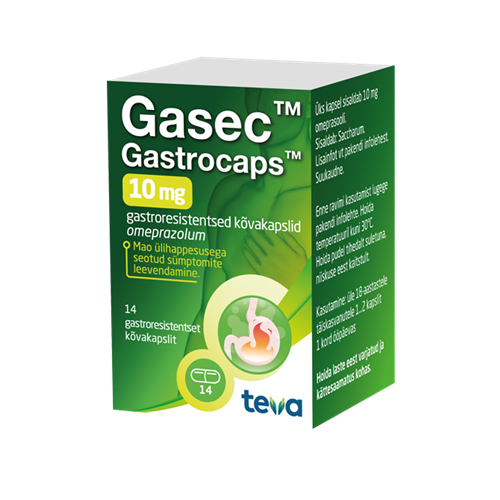 Gasec 10mg package